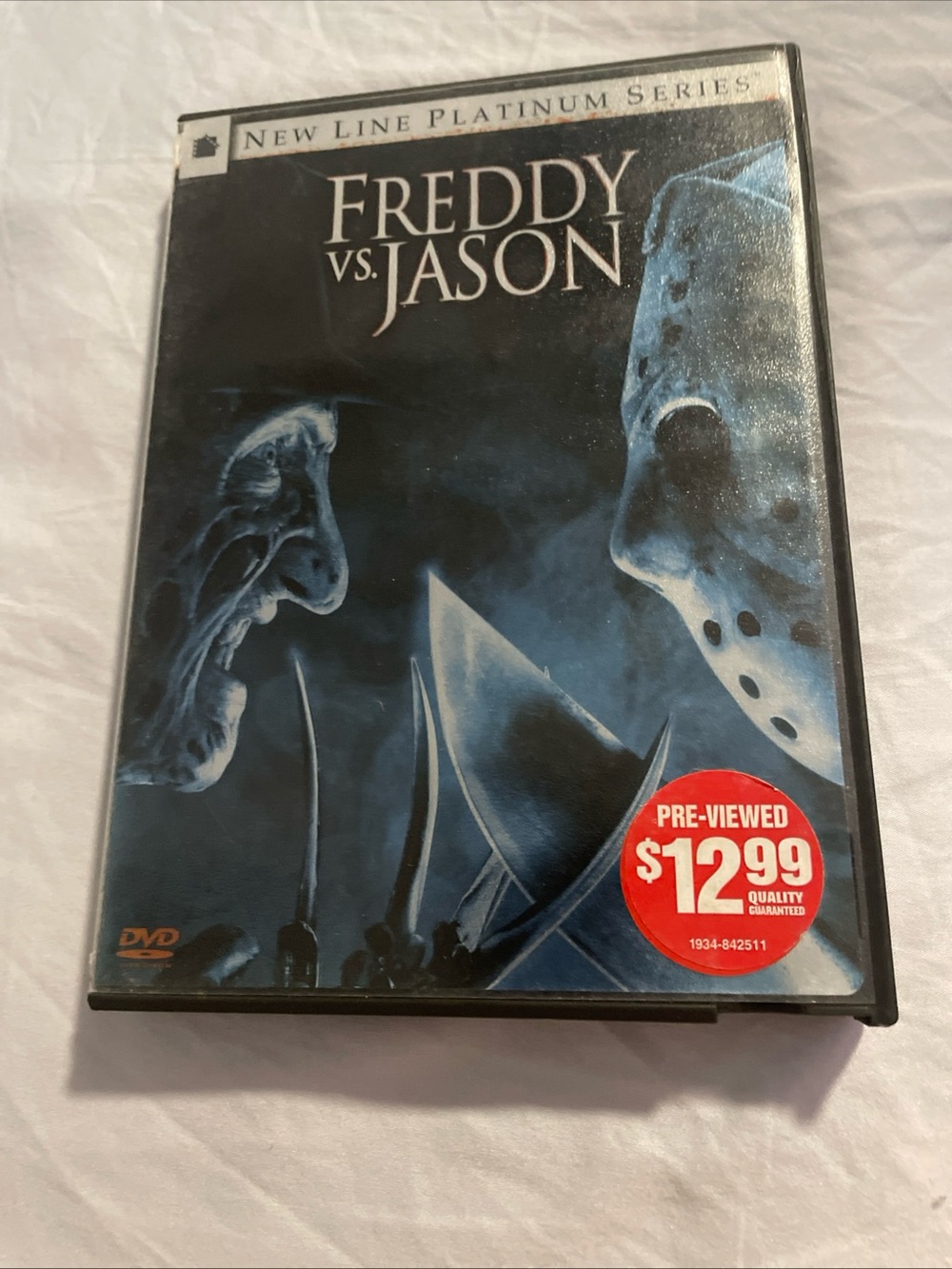 Platinum Series Freddy vs. Jason DVD — Black/Blue Cover